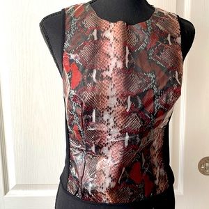 I. AM. GIA size M snake print tank NEW